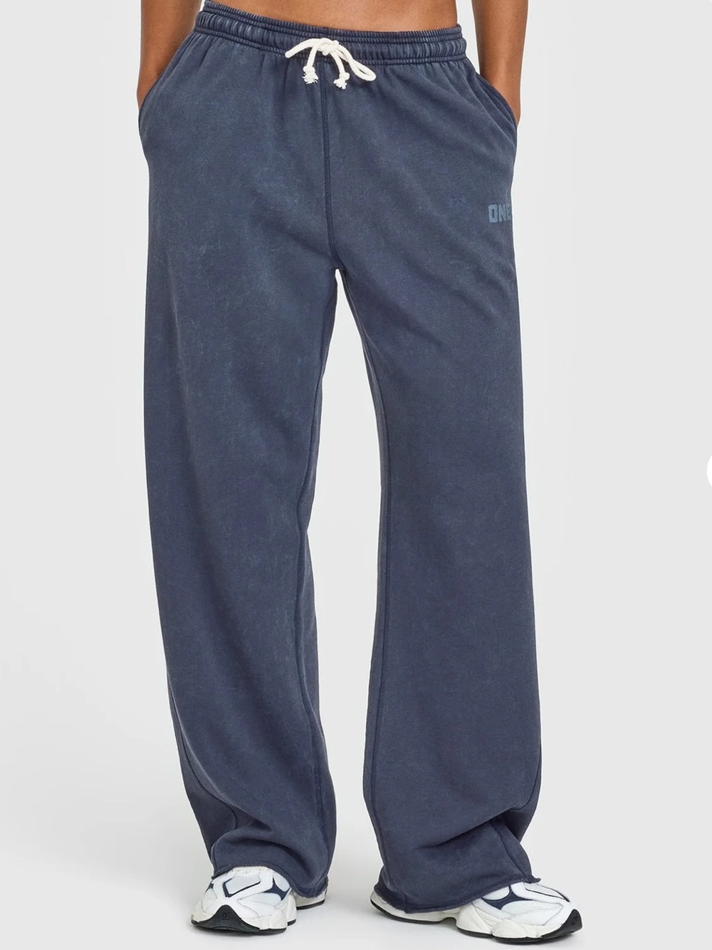 Oner Active Navy Wide-Leg Drawstring Sweatpants